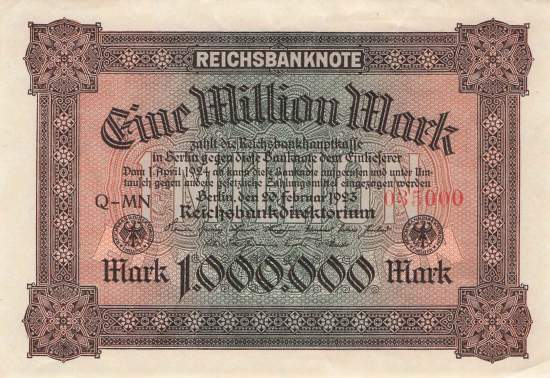 1 Million Mark 1923 ro.85a MN
